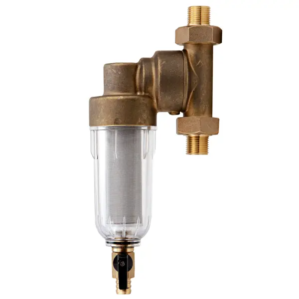 Промывной фильтр для ХВС Посейдон 1/2" НР 100 мкм латунь 13626