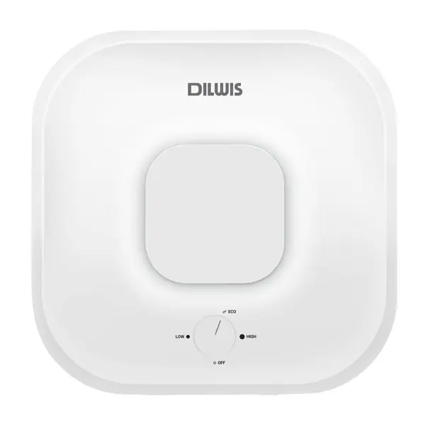 Накопительный водонагреватель электрический 15 л DILWIS DS 15 U 2 кВт эмалированная сталь