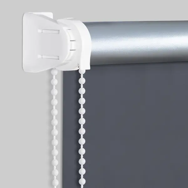 Штора рулонная блэкаут Silver 50x175 см темно-серая