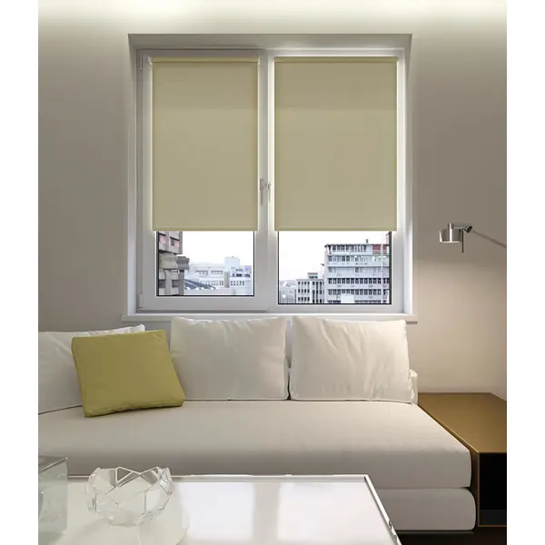 Штора рулонная Inspire Шантунг 110x250 см темно-бежевая