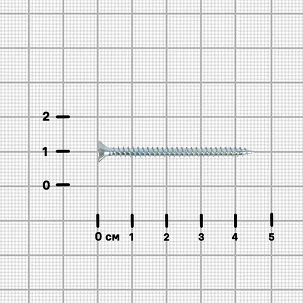 Саморезы универсальные DILWIS потайные острые оцинкованные 3x45 мм 30 шт.
