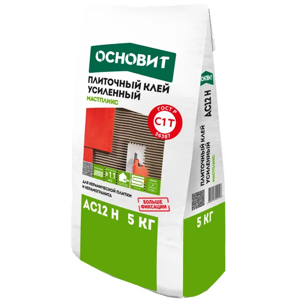 Клей для плитки Основит С1T AC12 H 5 кг