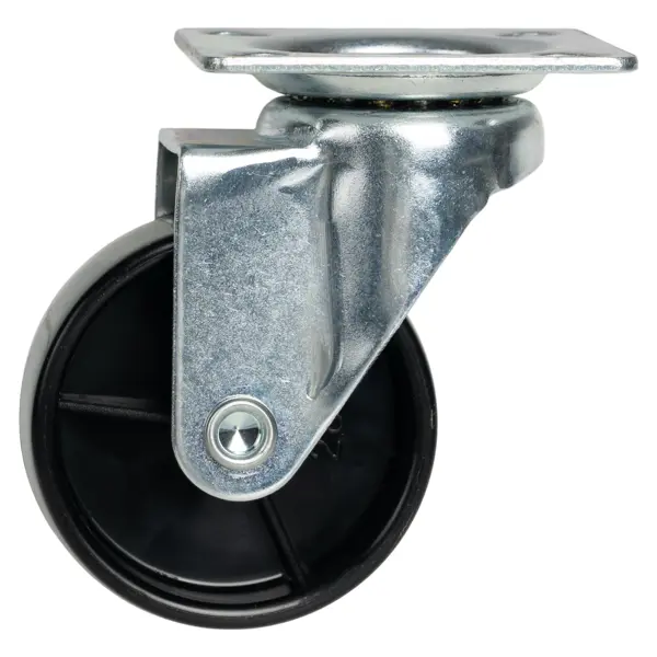 Мебельный ролик поворотный без тормоза 50 мм до 35 кг цвет черный