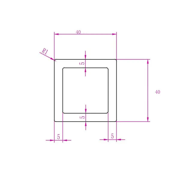 Промежуточный профиль ДПК СМ Decking цвет Мербау 40x40x3000 мм