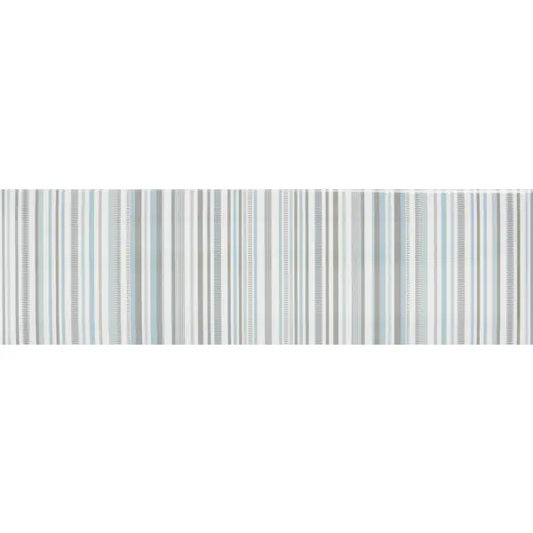 Декор настенный Kerama Marazzi Аккорд 8.5x28.5 см глянцевый цвет бело-зеленый