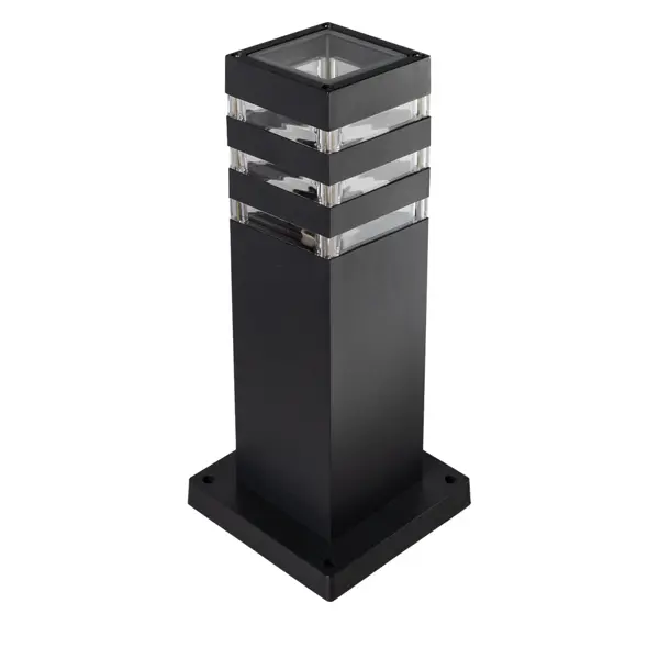 Фонарный столб уличный Smartbuy Square 30 см цвет черный