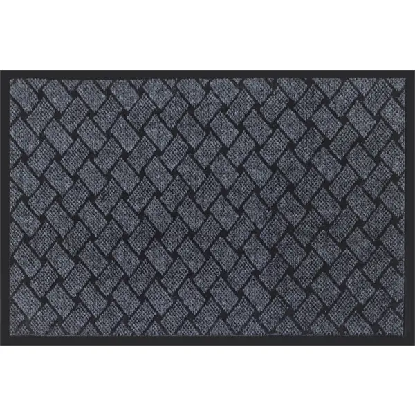 Коврик грязезащитный полиэстер Северин 60x90 см цвет серый