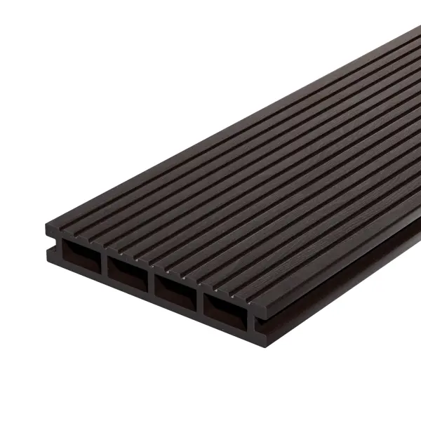 Террасная доска ДПК Decking Smart цвет Венге 4000x150x24 мм 0.6 м²