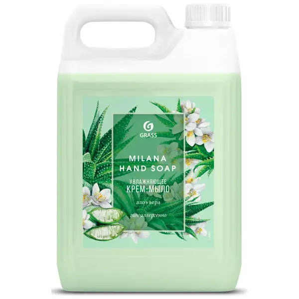 Жидкое мыло Grass Milana Алоэ вера 5 кг