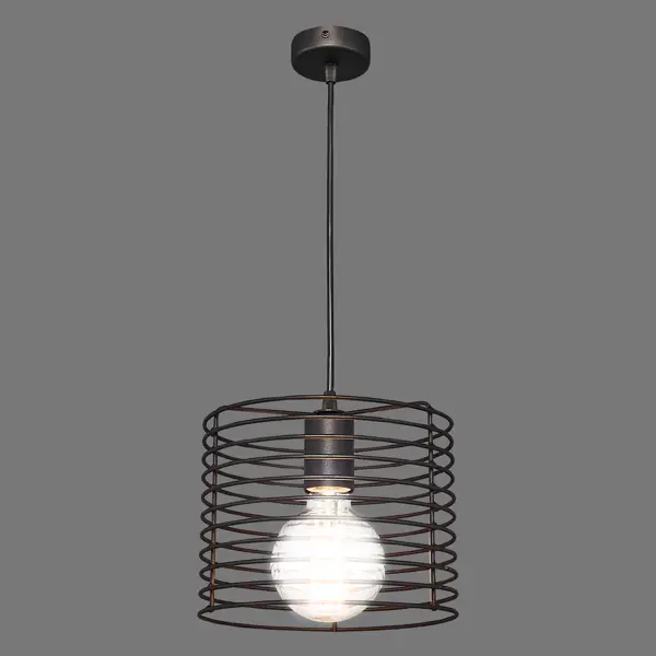 Подвесной светильник Vitaluce Vakero black 1 лампа 3м² Е27 цвет черный