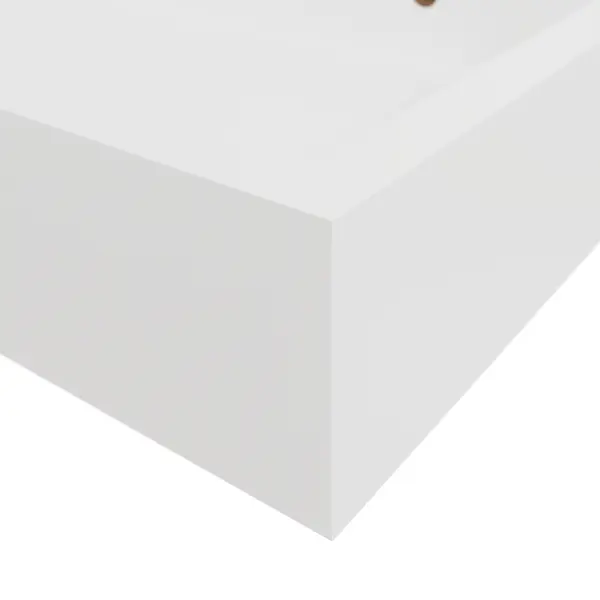 Полка настенная Spaceo White 40x15 см МДФ цвет белый