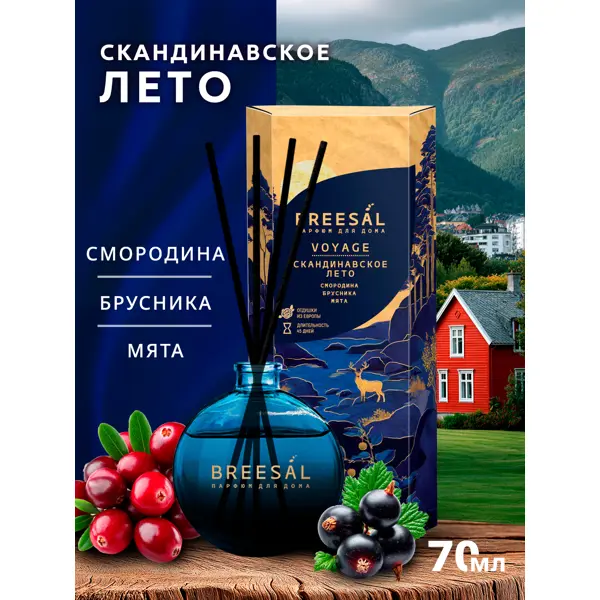 Ароматический диффузор Breesal Voyage Скандинавское лето 70 мл