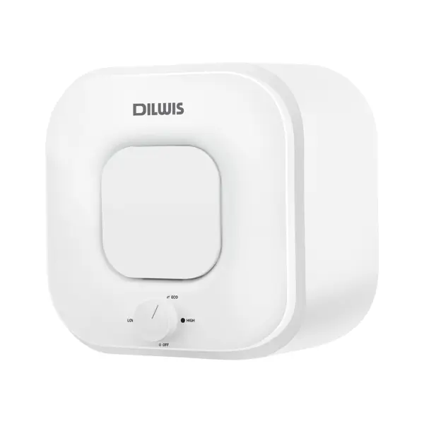 Накопительный водонагреватель электрический 10 л DILWIS DS 10 O 2 кВт эмалированная сталь