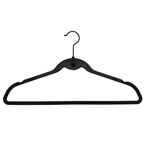 Плечики Spaceo 45 см пластик цвет чёрный 4 шт