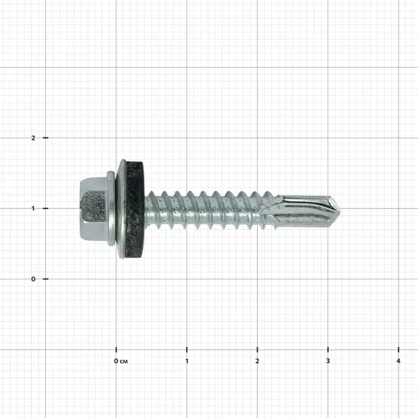 Саморезы кровельные по металлу DILWIS с пресс-шайбой 5.5x32 мм 80 шт.