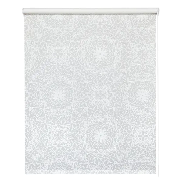 Штора рулонная Калейдоскоп 100x160 см белая
