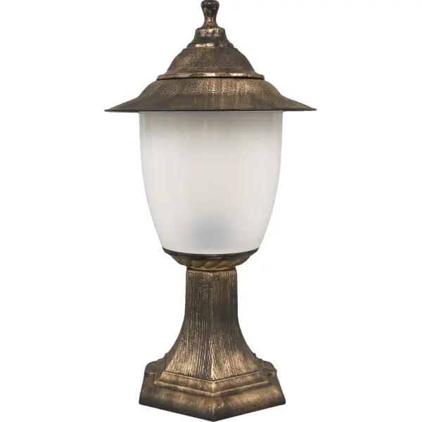Фонарный столб уличный Эра Прага 45 см цвет бронза