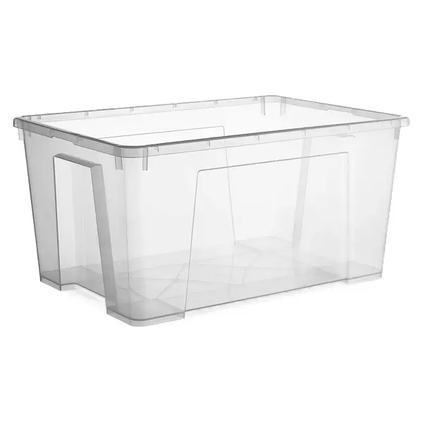 Контейнер с крышкой 56x40x28 см 45 л полипропилен цвет прозрачный