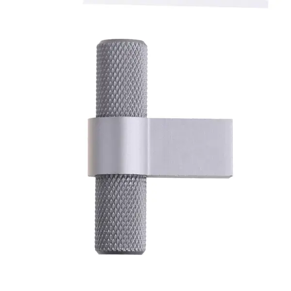 Мебельная ручка-кнопка штырь цвет графит