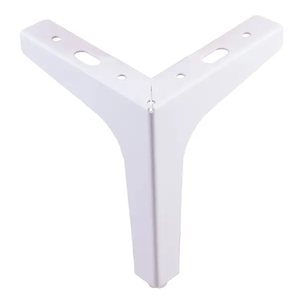 Мебельная ножка фигурная 122 мм высота 150 мм белая