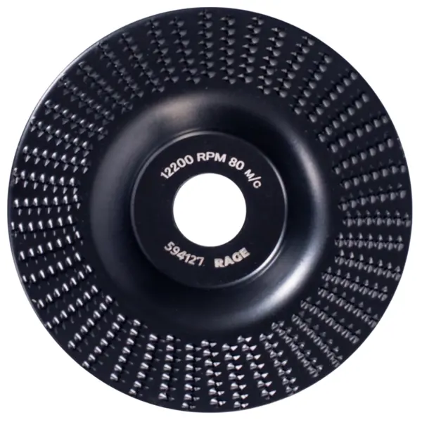 Чашка шлифовальная обдирочная плоская по дереву Rage 594127 125x22.2 мм