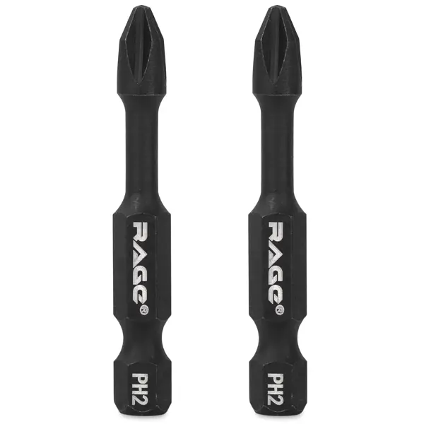 Бита ударная магнитная Rage 554125 PH2x50 мм, 2 шт.