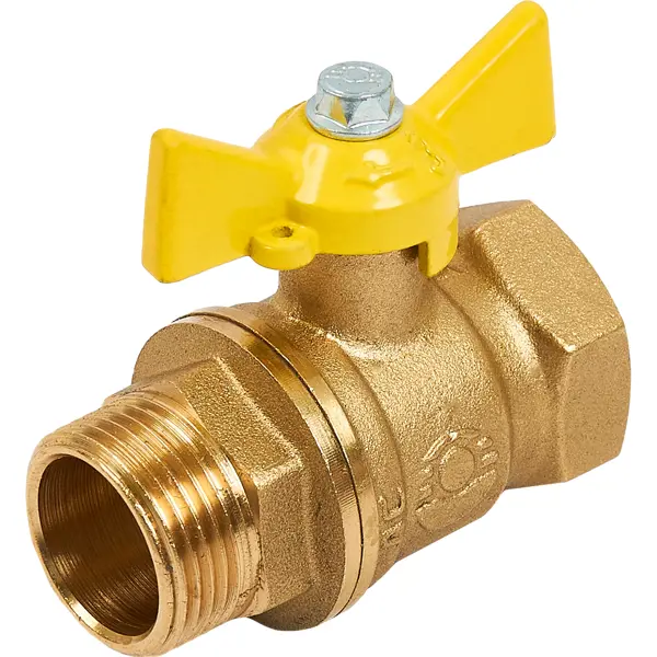 Кран шаровой для газа 3/4" внутренняя-наружная резьба