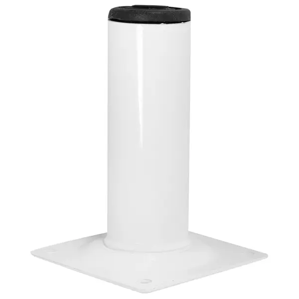 Ножка для мебели круглая ⌀30 мм высота 100 мм белая