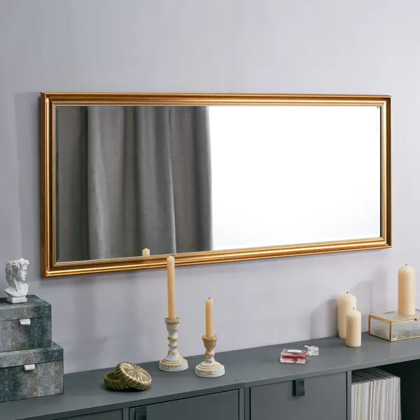 Зеркало декоративное Inspire Классика прямоугольное 50x120 см цвет золото античное