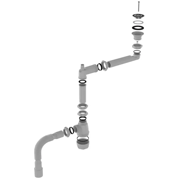 Сифон для раковины Equation поворотный с выпуском ø50 мм