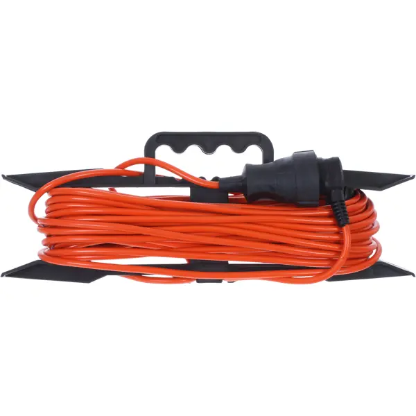 Удлинитель-шнур на рамке Skybeam 1 розетка без заземления 2x0.75 мм 20 м цвет оранжевый