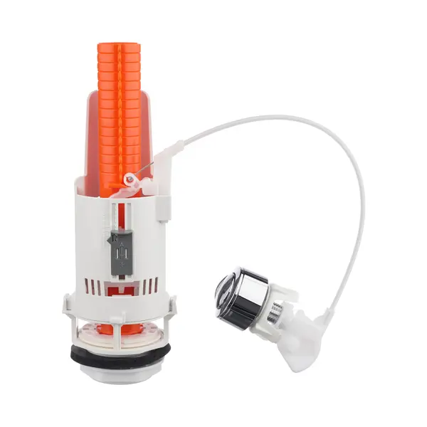 Сливной клапан для бачка MONLID тросовый кнопка 2 режима хром