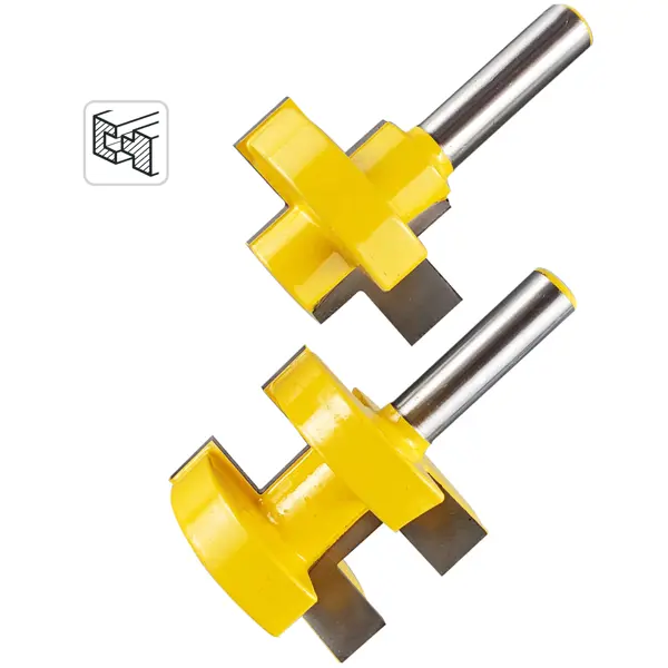 Набор фрез паз-шип по дереву 553374 хвостовик 8 мм, 2 шт.