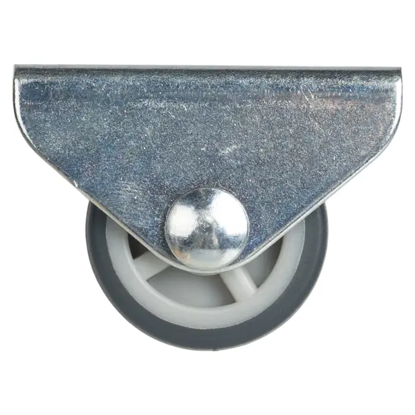 Мебельный ролик неповоротный без тормоза 25 мм до 20 кг цвет серый