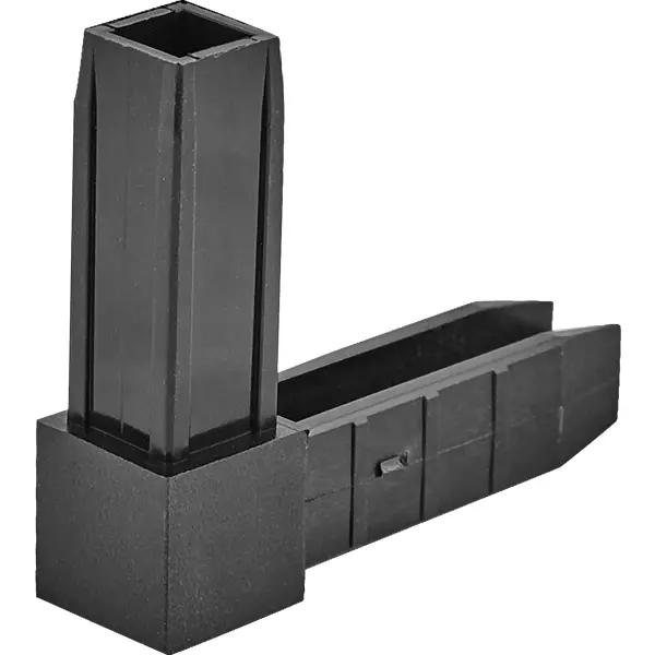 Коннектор 2 для профиля Лофт пластик черный