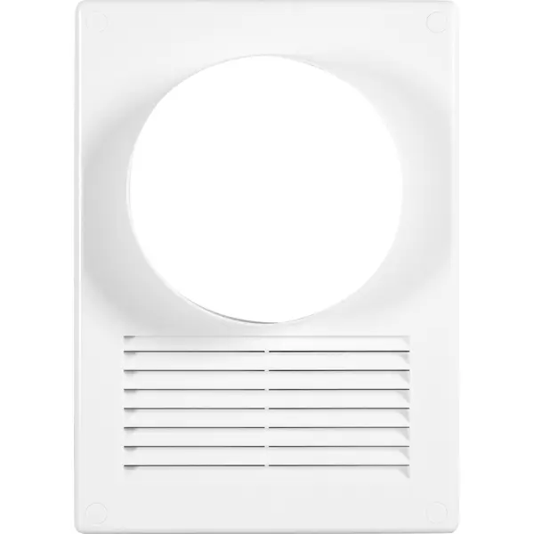 Решётка вентиляционная Equation D120 мм 170x240 мм полистирол цвет белый