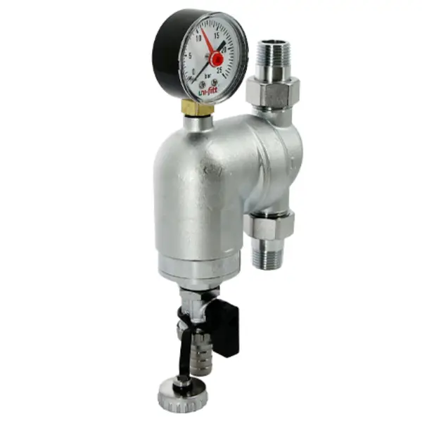 Фильтр промывной поворотный для ХВС/ГВС 1/2" НР 100 мкм латунь