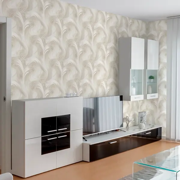 Обои флизелиновые Elysium Вега белые 1.06 м Е702400