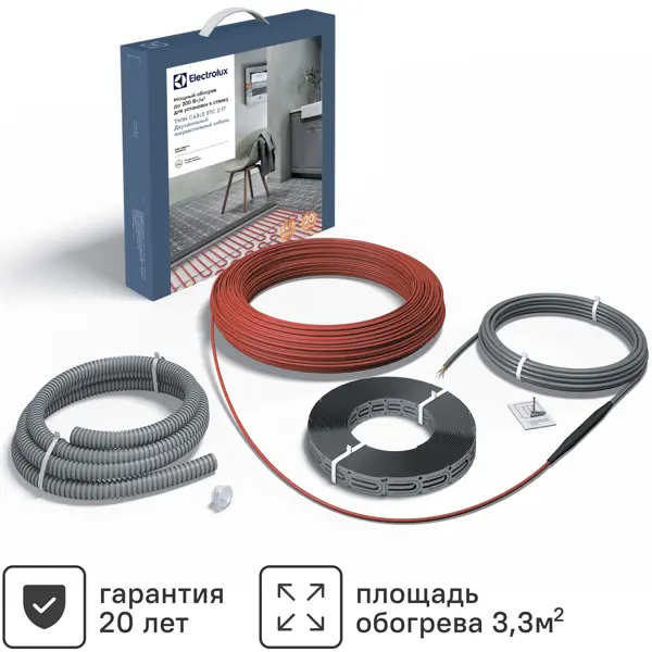 Нагревательный кабель для теплого пола Electrolux ETC 2-17-400 23.5 м 400 Вт