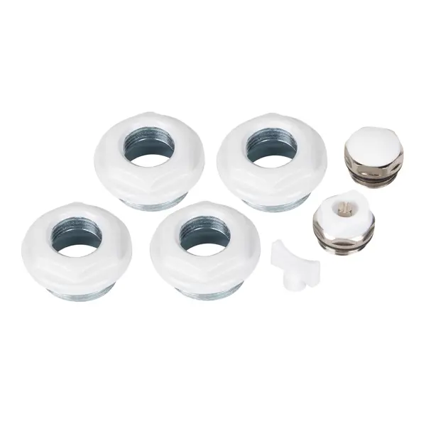 Монтажный комплект для радиатора Royal Thermo 1"x1/2" сталь белый