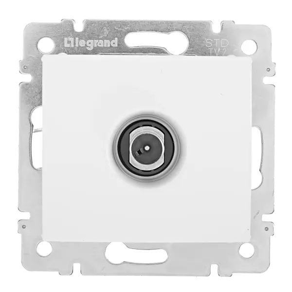 Розетка TV (телевизионная) - Legrand Valena - оконечная - белый