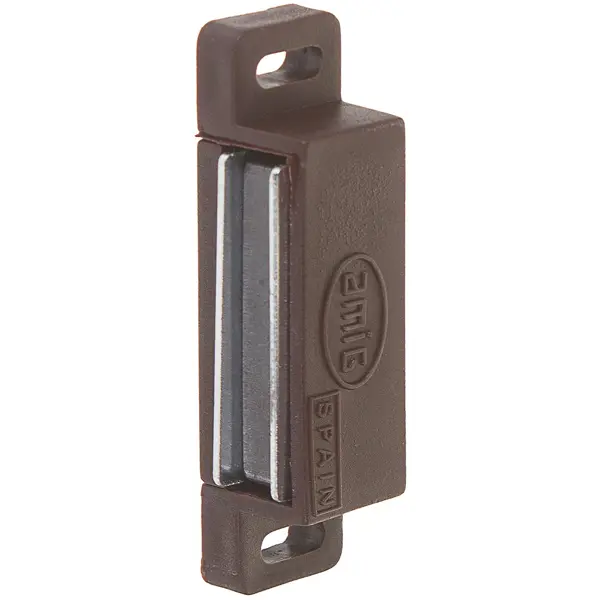 Защёлка магнитная Amig Модель 10 58x15 мм ПВХ цвет коричневый