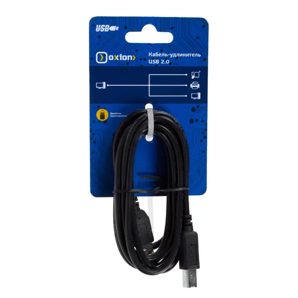 Кабель Oxion USB AM-BM 1.8 м цвет черный