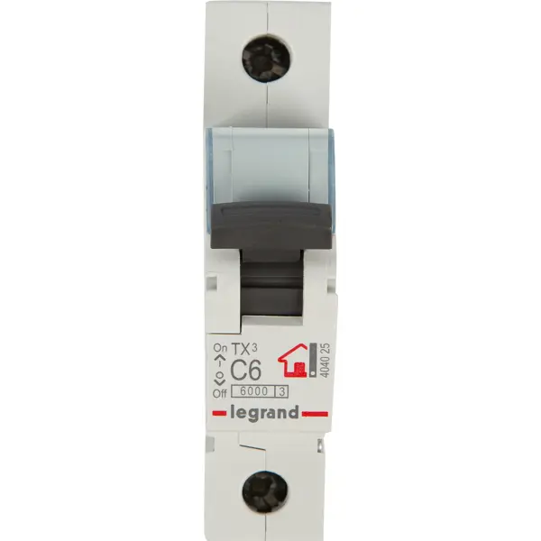 Автоматический выключатель Legrand TX3 1P C6 А 6 кА