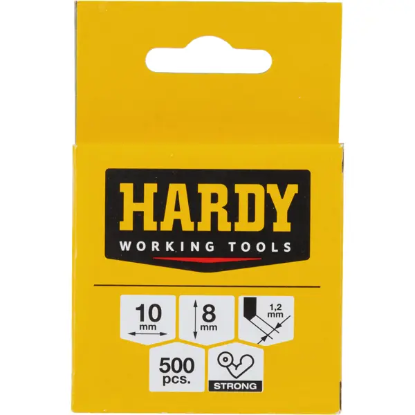 Скоба для степлера Hardy 2241-650008 10x8x1.2 мм, 500 шт.