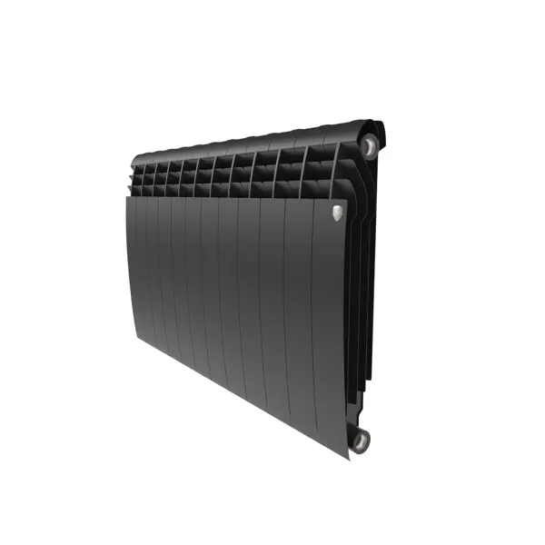 Радиатор секционный Royal Thermo Biliner 500/87 12 секций боковое подключение биметалл черный