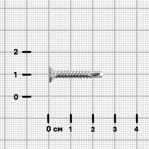 Саморезы оконные крепежные потайные со сверлом 3.9x25 16 шт.
