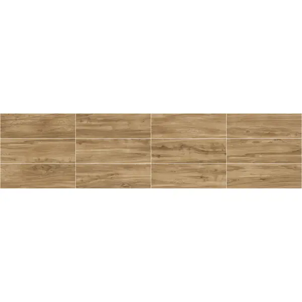 Глазурованный керамогранит KREAFORTA Forest 20x60 см цвет бежевый 1.2 м²