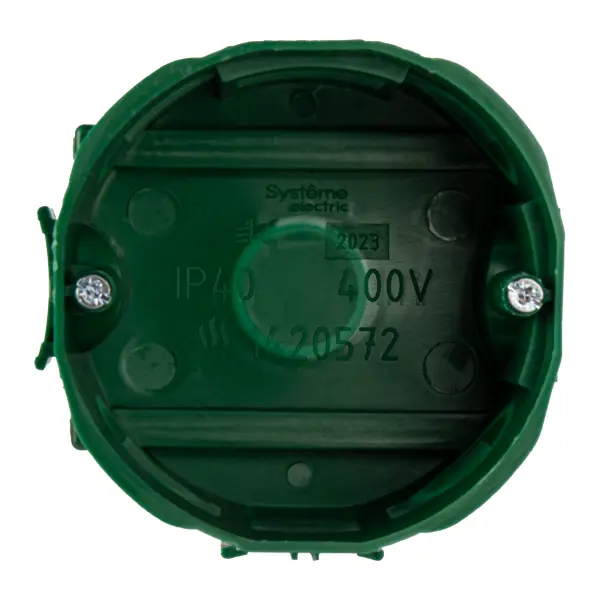 Подрозетник Systeme Electric под бетон 76x47 мм цвет зеленый