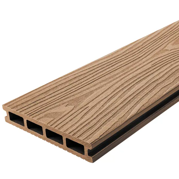 Террасная доска ДПК T-Decks цвет Натуральное дерево 3000x150x25 мм 0.45 м²
